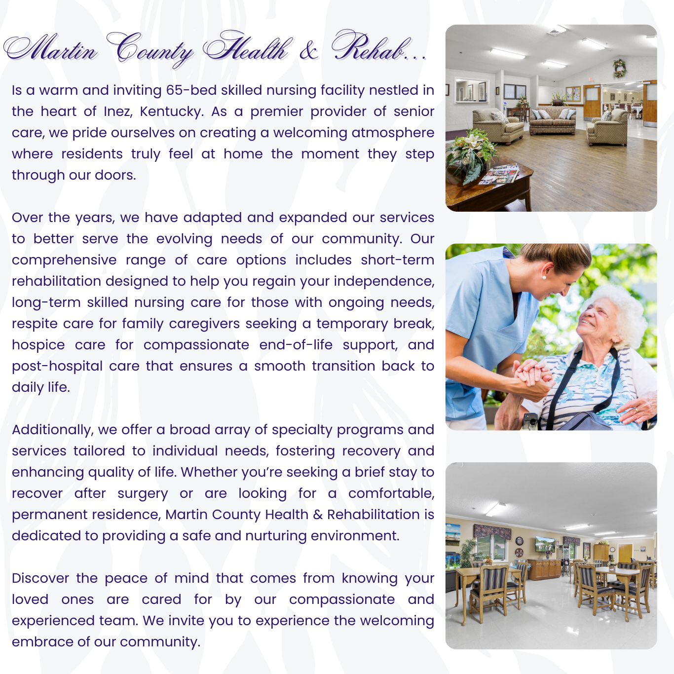 Martin Welcome Page